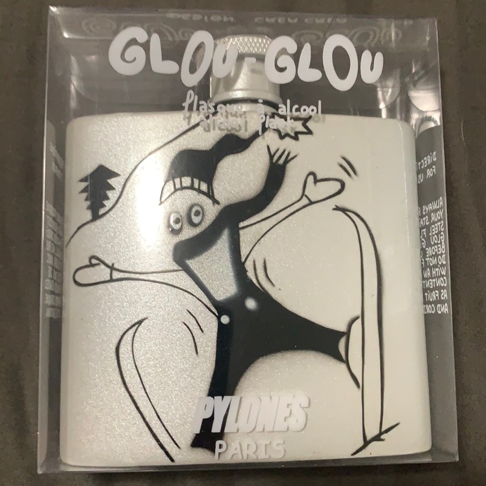 Retro Metallic Flask